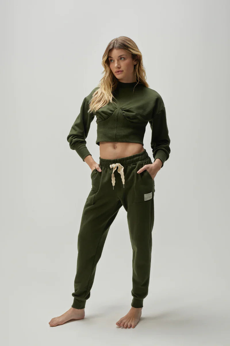 THE REAL JOGGER OLIVE